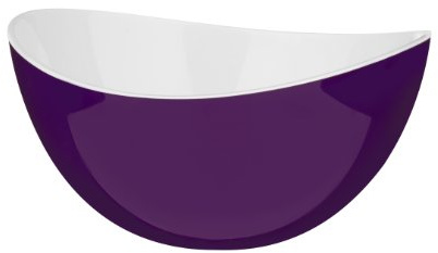 Premier Housewares Serving Bowl, 7.5 x 14.5 x 14 - Purple
