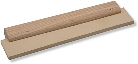 DEWEPRO - Gomma per fughe con manico in legno, spessore: 8 mm, larghezza: 250 mm, spatola per fughe, spatola in gomma, gomma