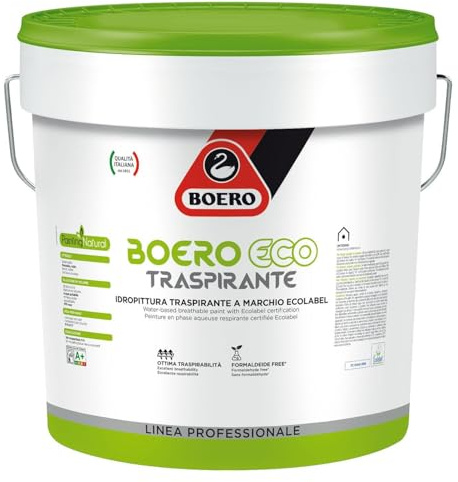 PITTURA TRASPIRANTE BIANCA CERTIFICATA ECOLABEL LT 14