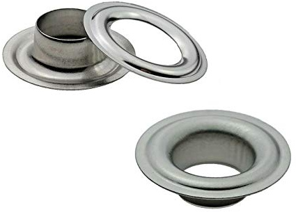 ISTA TOOLS Ösen, Öse DIN 7332,Ø 10mm - 16mm, Messing, Stahl, Edelstahl, Planenöse, Banner (125, 10mm Edelstahl V2A)