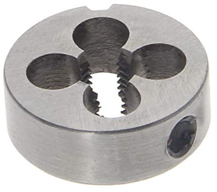 Utoolmart M6 x 0,75 metrische runde Schneideisen Linksgewinde, Maschinen-Schneideisen aus Stahllegierung, 1 Stück