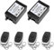 QIACHIP 433Mhz Universal Wireless 12V Relay Remote Receiver Module,Remote Control Light Switch 1CH With 4 Transmitters Key Fobs Potential-free Contacts DIY Controller