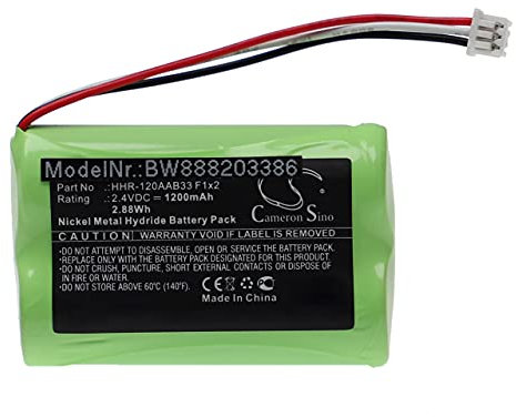vhbw batteria compatibile con Bang & Olufsen Beo5 telecomando remote control (1200mAh, 2,4V, NiMH)