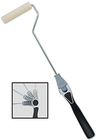 ROLLINGDOG Radiator Paint Roller- 4 Inch Long Handle Paint Roller for Painting Behind Radiator, Wall and Ceiling