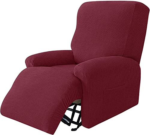 Ruhesessel Bezüge, Stretch Relaxsessel Bezug, 4-Teilig Elastischer Antirutsch Husse Relaxsessel Sesselbezug, Überzug für Relaxsessel Sesselschoner für Fernsehsessel Abnehmbare Waschbar ( Color : #13 )