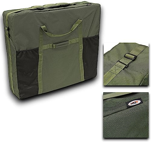 Large Bed Chair Deluxe Padded Carry Bag Holdall Carp Fishing Chair Green NGT