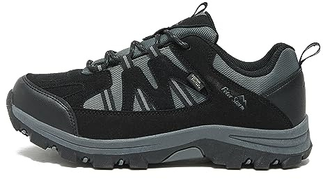 Peter Storm Men's Buxton Waterproof Hiking & Walking Shoes | Vegan Friendly, Moisture Control Lining, Torsional Support Shank, Faux Suede & Mesh Upper, Gillie Lacing System