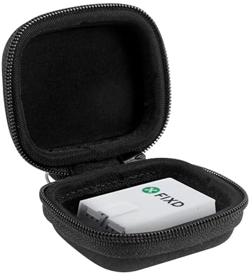 Leayjeen OBD Case for the FIXD OBD2 Auto Code Reader -Black | Portable Shockproof Storage Protective Bag, Suitable for Diagnostic Tool for Car Health Monitoring Devices(Case Only)