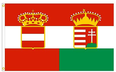 Flagge 90X150Cm Österreichisch-Ungarische Flagge Dekoration Nationalflagge Historische Flagge Party Dekoration Feiertagsdekoration Geschenk