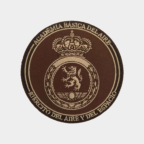 Parche de las Academias Militares de oficiales y suboficiales. ENM. ESUBO. Academia General militar. AGBS. AGA. ABA. (Academia Básica del Aire (ABA) 8.2cm)