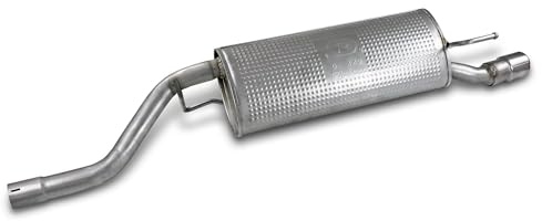 ATEC Germany 1x Endschalldämpfer | Kompatibel mit: FIAT GRANDE PUNTO, OPEL CORSA D, CORSA E, CORSA E Kasten/Schrägheck