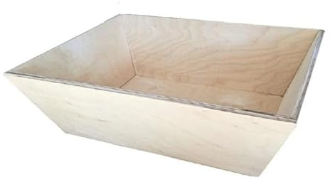 mille idee Madia in Legno Impasto Manuale Pizza Napoletana Contenitore Cassetta Vaschetta Portaimpasto cm. 38x50x18h