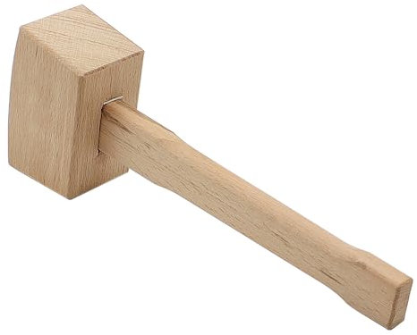 Ieron Marteau en hêtre, maillet en Bois Dur Massif, Outil de Travail du Bois, Mini Marteau Fait à la Main, Peut être utilisé pour Les Outils de Bricolage Faits à la Main
