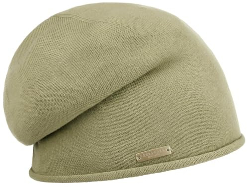 Seeberger Rollrand Beanie Damenbeanie Damenmütze Mütze Strickmütze Damen/Kinder - Long Sommermütze Sommer Frühling-Sommer Herbst-Winter