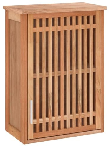 HETFTJN Armadio Spogliatoio Armadio da Esterno Armadio Esterno Balcone Mobile Sala - Armadietto da Bagno a Parete 42x23x60 cm Legno Massello di Noce per Sala Studio Cucina Soggiorno