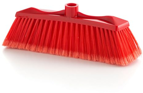 Maya - Escoba para Interiores Colors | 30x11x6 cm | Cepillo de Limpieza del Hogar con Fibras Pet Intermedias 100% Recicladas para Barrido Suave | Atrapa Polvo sin Rayar (Rojo)