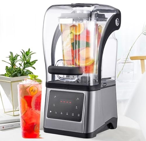 pealiritansemen Blender À Smoothies Professionnel De 2200 W, Mixeur Plongeant avec Récipient De 1,6 L, Écran Numérique, pour Milk-Shakes, Smoothies, Glace Pilée, Fruits, Soupes Et Préparation À Sec