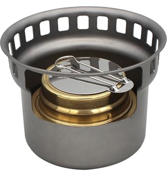 Alcohol Cooker - Spirit Burner Outdoor Stove with Temperature Regulation | Outdoor Cookware Made of Aluminium for Camping Hiking Picnic Trekking Cooking