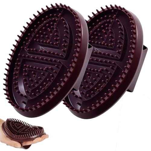 Acupressure Meridian Brush 2-Piece Set - Professional Scalp and Body Relaxation Tool for Lymphatic Drainage, Pressure Therapy - for Home Spa and Salon Use (Package A)