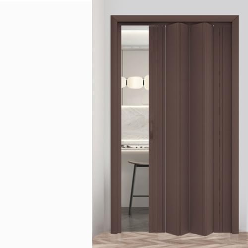 Falttür mit Magnetverschluss, verschließbares PVC-Design, geeignet für Schlafzimmer, 177,8 x 203 cm