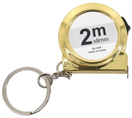 Lightweight 40g Pocket Sized 2 Meter Tape Measure With Keychain ABS Carbon Steel Construction For Various Measuring Need ABS Anti Drop Measuring Tape