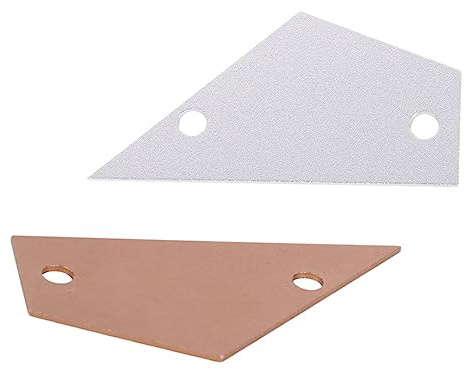 2pcs Guitar String Action Gauge Aluminum Ruler for Guitarists | Silver Finish, Wear-resistant Build, Checks Neck Straightness during Guitar Adjustment