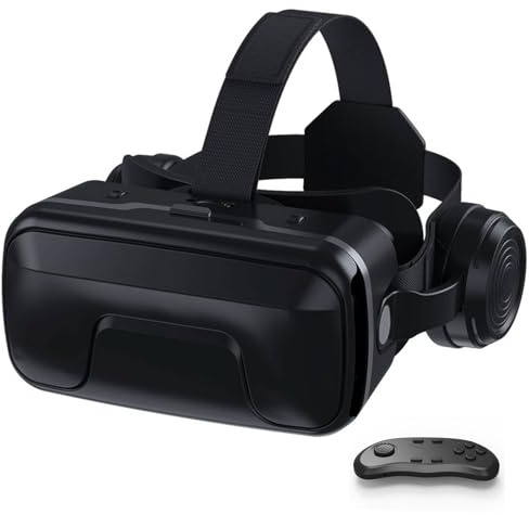 VR Brille, 3D Virtual Reality Headset Mit HD-Anti-Blaulicht-Linsen, VR Glasses Augenschutz Brille PC Unterhaltung, für iPhone Samsung Android 4,7–7,2 Zoll(D)