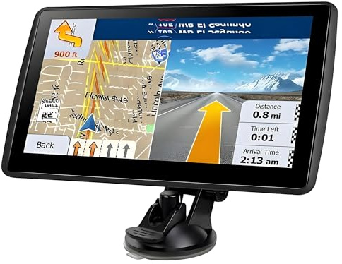 Jeocoai Navegación en Coche Navegador GPS de 7 Pulgadas para Coche, camión y Autocaravana - para Sistema navegación con Pantalla táctil guía