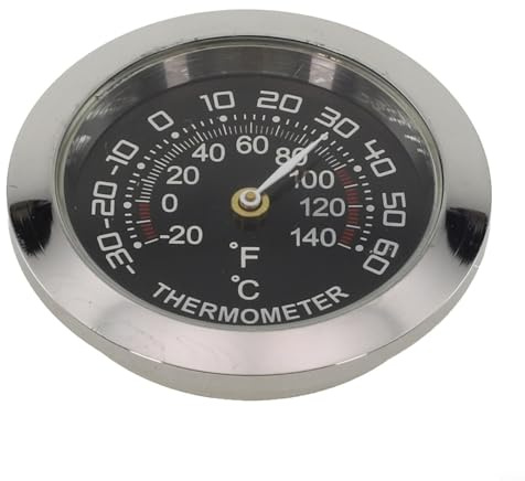 Analog Thermometer Hygrometer Temperature and Humidity Meter Gauge for Environment Monitoring with Easy to Read Display (black thermometer)