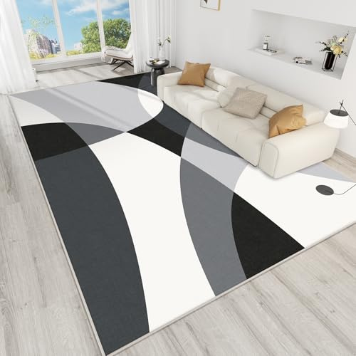 IKALIFE Washable Geometric Area Rug, 120 x 170 cm Low Pile Non Slip Rug | 10 mm thick sponge, Soft texture, Non-shedding, Easy care, Suitable for living rooms, bedrooms, dining rooms, home offices