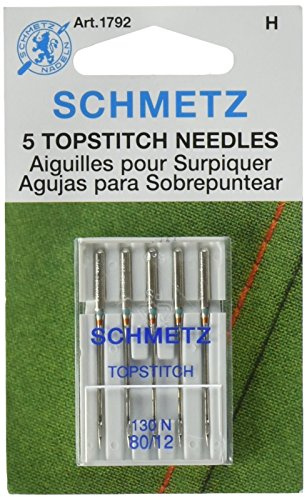 Euro-Notions Topstitch Machine Needle-Size 12/80 5/Pkg