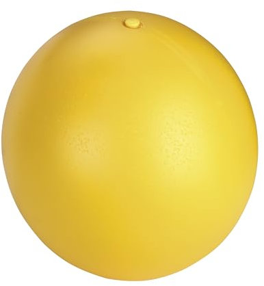 Kerbl Pet Hundespielball, Hundespielzeug, Treibspielball, gelb, Kunststoff, Ø30cm, 800g, robust und langlebig, schwimmfähig, Made in Germany