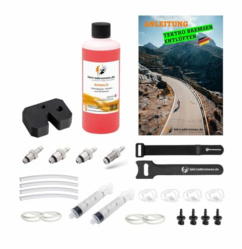 fahrradbremsen.de Entlüftungskit Service Kit für Tektro Scheibenbremsen inkl. 100ml Bremsflüssigkeit