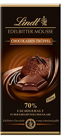Lindt Edelbitter Mousse Chocoladen-Trüffel Tafel, 70% Cacaogehalt in der Chocolade, 13er Pack (13 x 150 g)