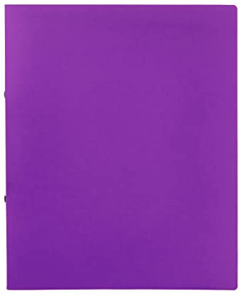 Idena 10438 - Ringbuch im Format DIN A4, 2-Ring-Mechanik mit 16 mm Durchmesser, 20 mm Rückenbreite, lila, 1 Stück