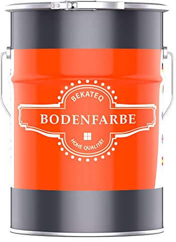 BEKATEQ Betonfarbe Beige 5l Bodenbeschichtung & Fußbodenfarbe für außen & innen I Bodenfarbe, Betonversiegelung & abriebfester Bodenbelag für Werkstattboden, Keller, Garage & Industrie BE-700