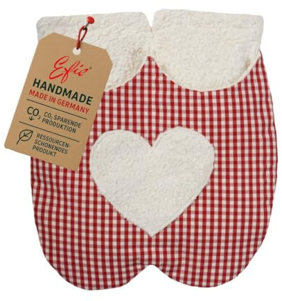 Efie Kirschkern Wärmekissen Fußwärmer – Bio Baumwollplüsch (kbA) – 2 Inletts – wohltuend, kuschelig, waschbar – Made in Germany – ökologisch & nachhaltig