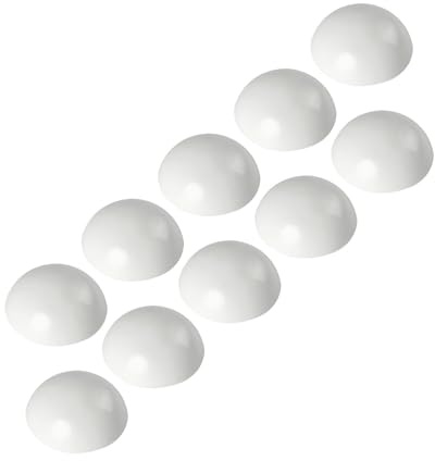 vasalat Wandtürstopper Set - Türpuffer 32mm, Höhe 12mm - Türstopper selbstklebend ideal zum Schutz von Wand & Tür, weiß - 10 Stück