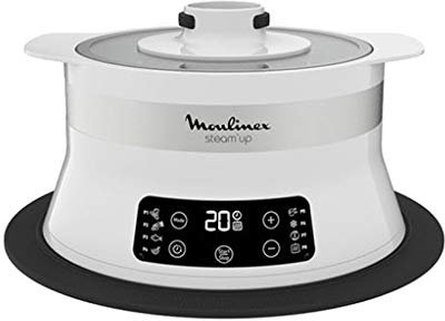Moulinex Steam’Up Cuiseur Vapeur Steam Up VJ504010-Cocedor de Vapor (8 programas), Blanco