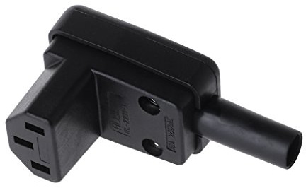 LANDUM 90 Grad abgewinkelt IEC 320 C13-Buchse AC 10A 250 V Netzkabel Kabelstecker