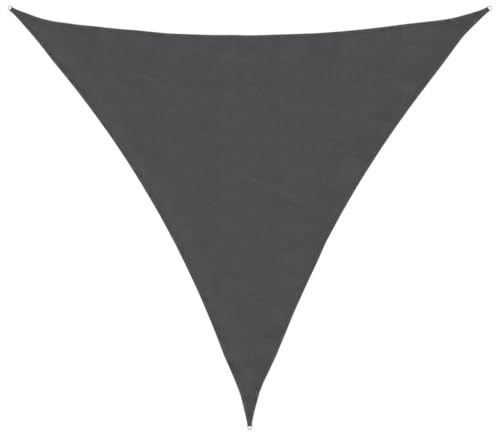 vidaXL Sonnensegel Wasserfest Sonnenschutz Windschutz Sonnendach UV Schutz Garten Terrasse Balkon Oxford-Gewebe Dreieckig 4,5x4,5x4,5m Anthrazit