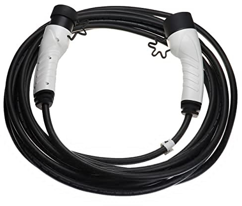vhbw Ladekabel Typ 2 zu Typ 2 kompatibel mit Mercedes GLE, GLA, GLC Elektroauto, 1-phasig, 16 A, 3,5 kW, 10 m