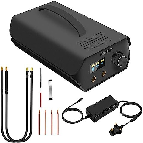 Punktschweißgerät, tragbares Punktschweißgerät, 3000F 120 Gänge, verstellbarer Kondensator, Energiespeicher, Punktschweißgerät, unterstützt 0,1–0,3 mm Nickelstreifen-Punktschweißen