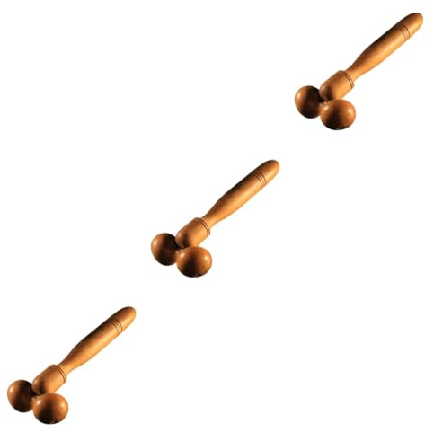 TOVINANNA 3 Stücke Stange Volle Körper Holz Roller Stick Tragbare Handheld Massage Stick Für Muscle Relief