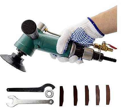 USKI Encerador pulidor tampón Pulidores de Piedra de Aire húmedo Molinillos de Agua neumáticos 10000RPM Lijadora húmeda accionada por Aire for Granito de Piedra de hormigón