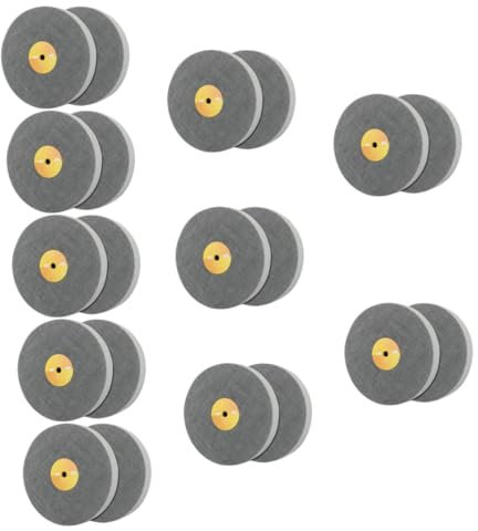 DOITOOL Set Di 10 Dischi in Fibra Di Nylon Per Lucidatura E Levigatura Colore Grigio