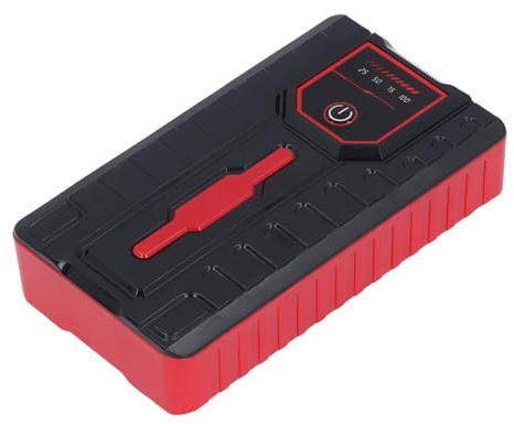 12-V-Autobatterie-Starthilfe, Autobatterie-Booster-Pack, 20.000 MAh, LED-Anzeige, Tragbare Notfall-Starthilfebox mit Taschenlampe und USB-Ausgang für Bis zu 7 L Benzin