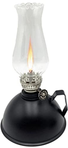 Öllampen for den Innenbereich, 2 Stück, Öllampen for den Innenbereich, Vintage-Petroleumlampe aus Glas mit Griff, Ölkanne aus Eisenblech, Petroleumlaterne, Heimdekoration, Outdoor-Camping, Notbeleucht