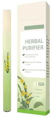 OIXYAZ Mullein inalatore,Penna aromaterapia erbe, Dona una freschezza naturale alla respirazione e al naso, contiene mentolo, adatto per le uscite, i viaggi e l'uso quotidiano.