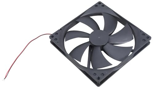 Guaber Ventilador de refrigeración sin escobillas de 180 mm, 12 V, 80 CFM, para carcasa de PC, gabinete de servidor, electrónica, extractor de servidores, ventilador de refrigeración